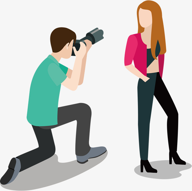 高清PNG素材推荐 拍照的人PNG图像免费下载